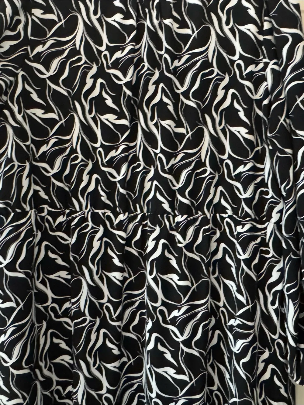 Halogen Black and White Long Sleeve Printed Midi Dress - Picture 4 of 6